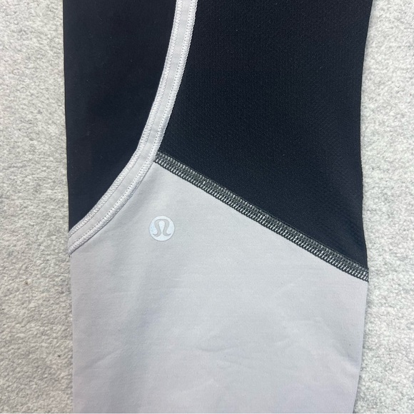 Lululemon Leggings Womens 10 Pedal To The Medal Athletic Zip Pocket Color Block - Picture 8 of 9